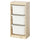 TROFAST - Storage combination with boxes, light white stained pine/white, 44x30x91 cm