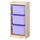 TROFAST - TROFAST Storage combination with boxes, light white stained pine/lilac, 44x30x91 cm