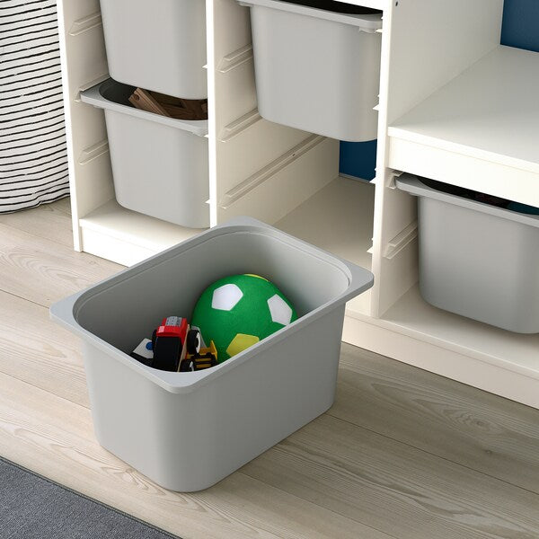 TROFAST - Storage combination, white/grey, 99x44x94 cm