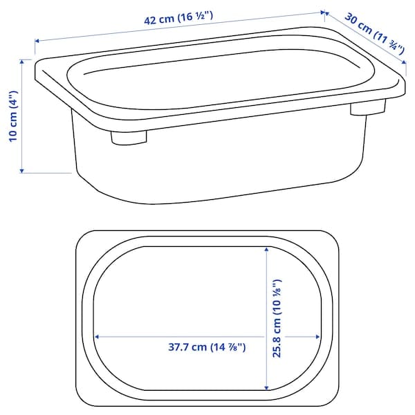 Ikea TROFAST - Container, white,42x30x10 cm