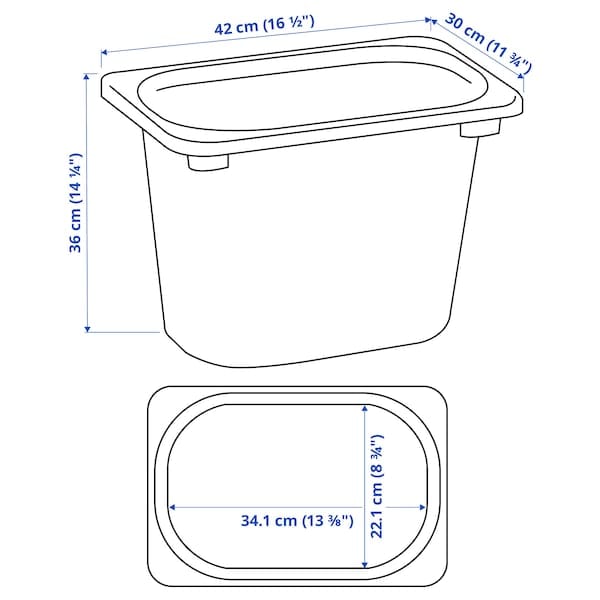 Ikea TROFAST - Container, white,42x30x36 cm