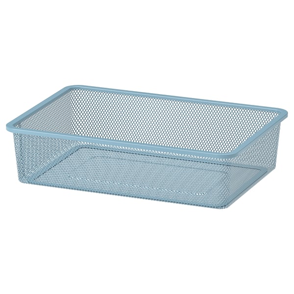 TROFAST - TROFAST Mesh storage box, grey-blue, 42x30x10 cm