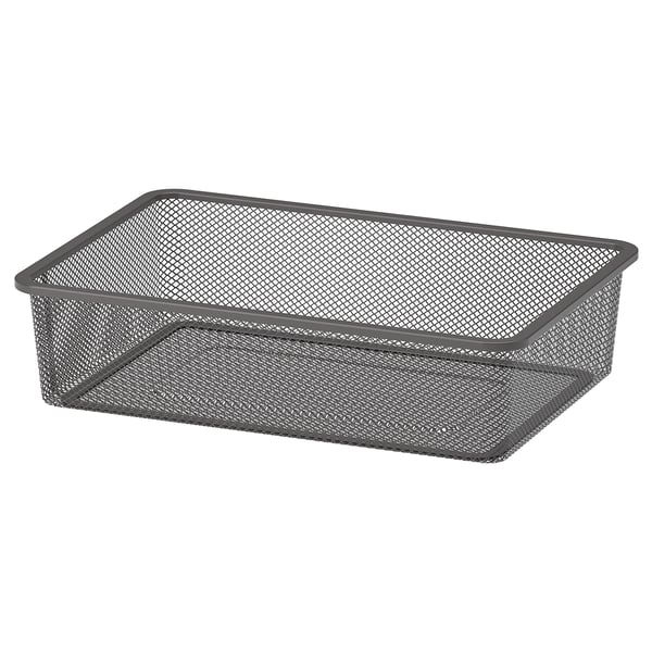 TROFAST - TROFAST Mesh storage box, dark grey, 42x30x10 cm