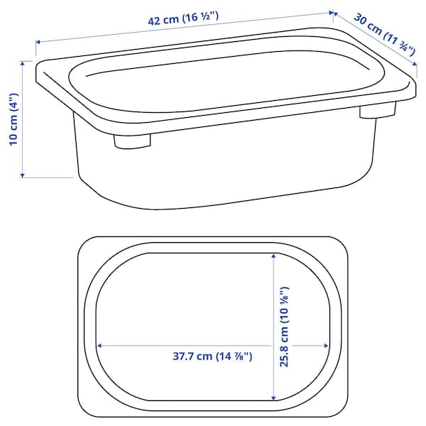 Ikea TROFAST - Container, light green,42x30x10 cm