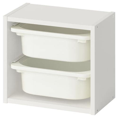 TROFAST wall storage, white/white, 34x21x30 cm