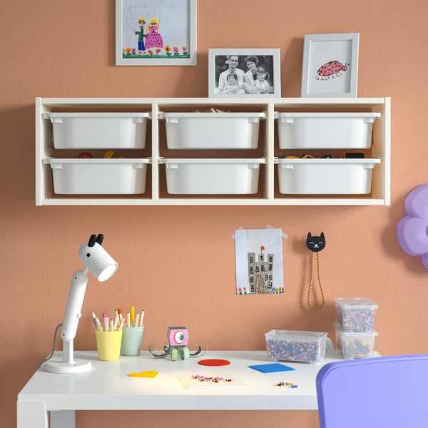 TROFAST - TROFAST Wall storage, white/white, 99x21x30 cm