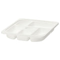 TROFAST storage tray with compartments, white, 42x30x5 cm