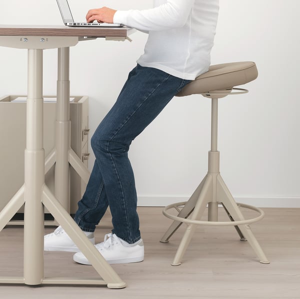 TROLLBERGET active sit/stand support, Grann beige, 58 cm