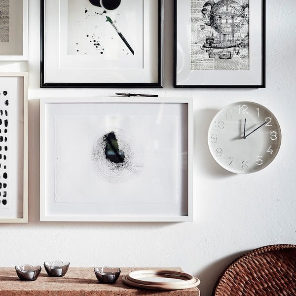 Ikea TROMMA - Wall clock, white, 25 cm