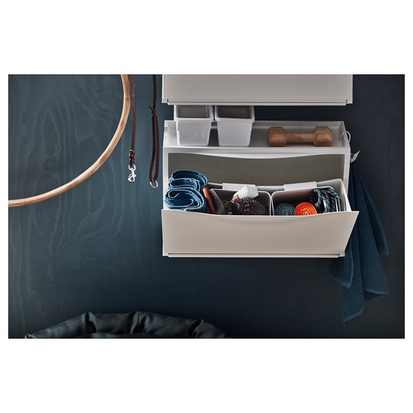 TRONES shoe cabinet/storage, white, 52x18x39 cm, 2 pack