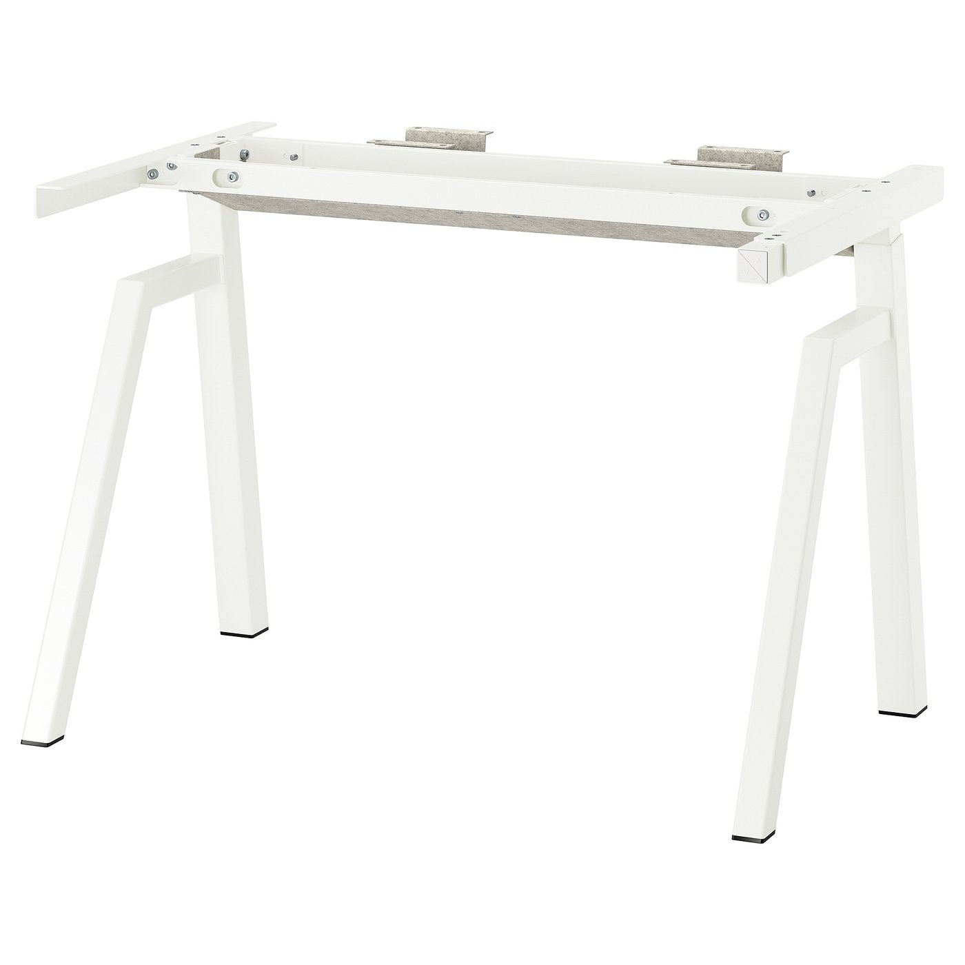 TROTTEN underframe sit/stand f table tp, el, white, 120x70 cm