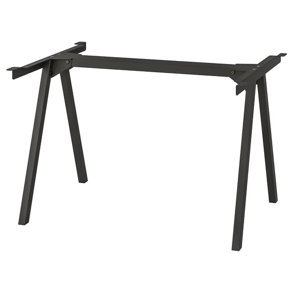 TROTTEN underframe for table top, anthracite, 120x70x75 cm