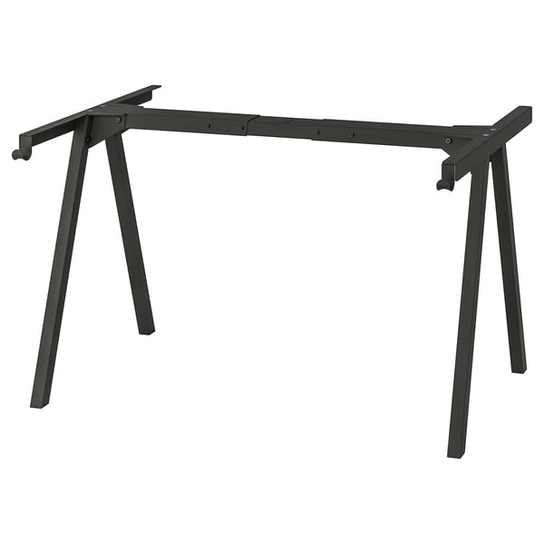 TROTTEN underframe for table top, anthracite, 140/160 cm