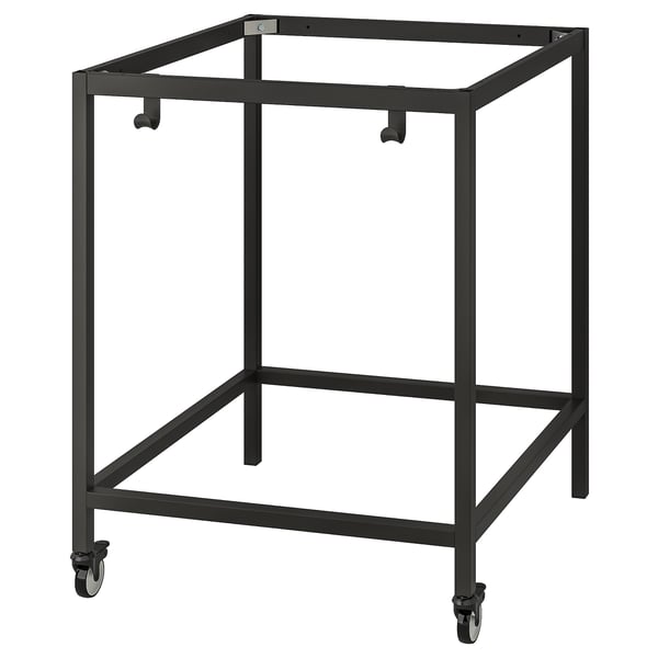 TROTTEN underframe for table top, anthracite, 80x80x100 cm