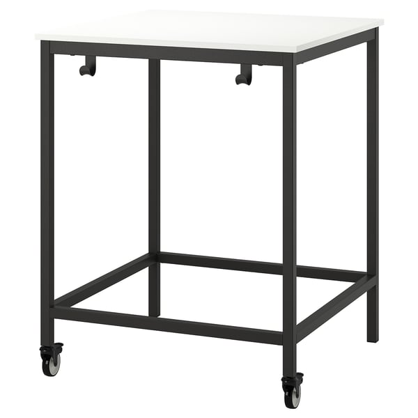 TROTTEN underframe for table top, anthracite, 80x80x100 cm