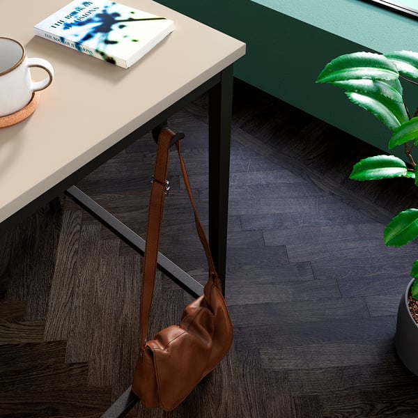 TROTTEN underframe for table top, anthracite, 80x80x100 cm