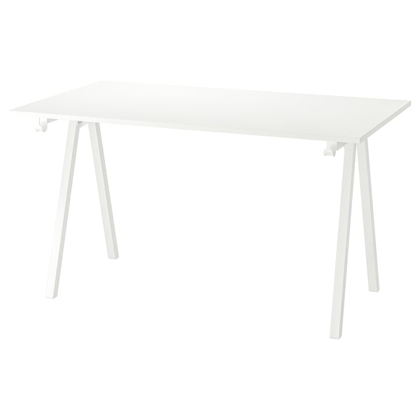 TROTTEN underframe for table top, white, 140/160 cm