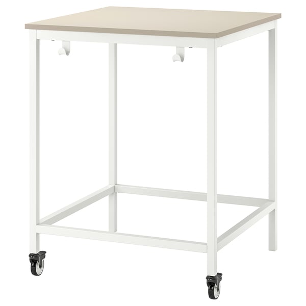 TROTTEN underframe for table top, white, 80x80x100 cm