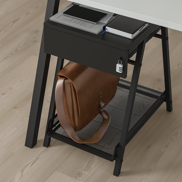TROTTEN - Drawer unit, anthracite, 34x56 cm