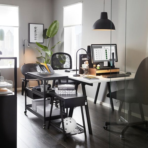 Ikea TROTTEN - Drawer unit, anthracite, 34x56 cm