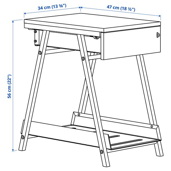 TROTTEN - Drawer unit, white, 34x56 cm