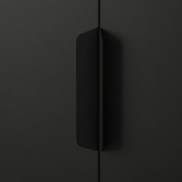 TROTTEN cabinet combination, anthracite, 140x173 cm