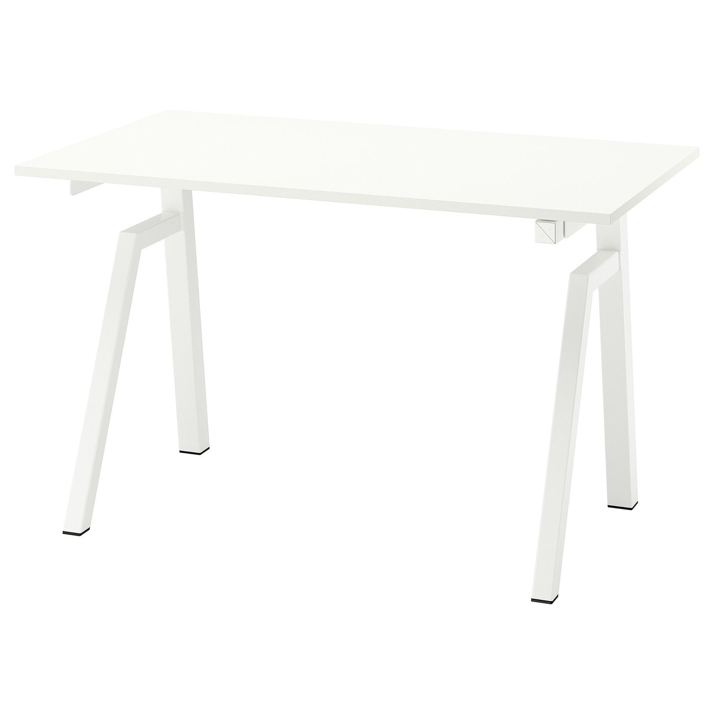 TROTTEN / FLINTAN desk and chair, electric/white beige, 120x70 cm