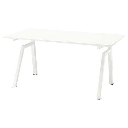TROTTEN / MARKUS desk and chair, electric/white dark grey, 160x80 cm