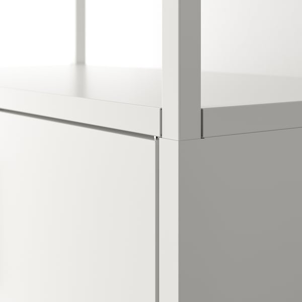 TROTTEN - Cabinet with doors, white, 70x35x173 cm