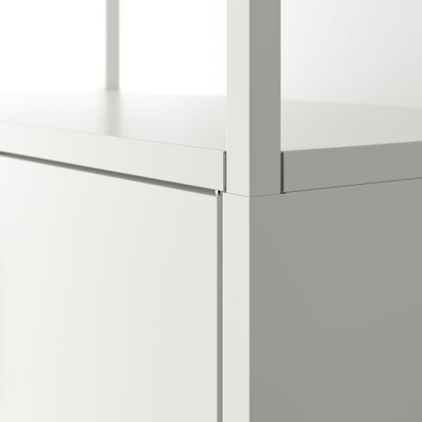 TROTTEN cabinet with doors, white, 70x35x110 cm