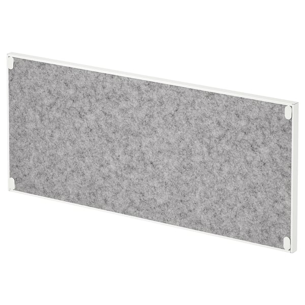 TROTTEN cab w sliding doors/noticeboard, white, 80x180 cm