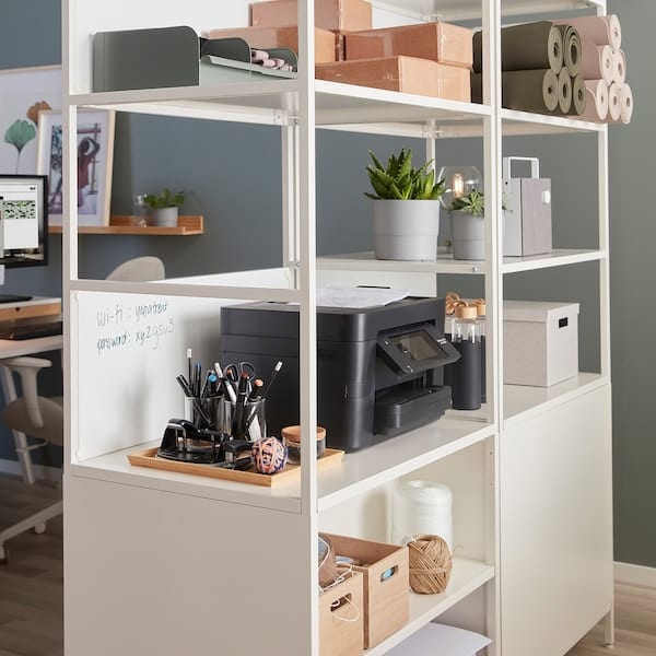 Ikea TROTTEN - Cabinet with sliding doors, white, 80x55x180 cm