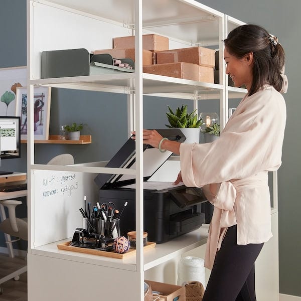 Ikea TROTTEN - Cabinet with sliding doors, white, 80x55x180 cm