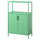 TROTTEN cabinet with doors, light green, 70x35x110 cm