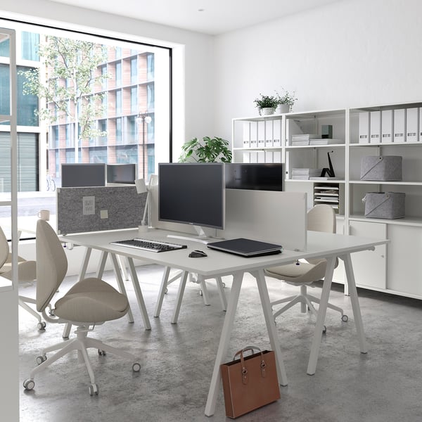 TROTTEN table top, white, 160x80 cm
