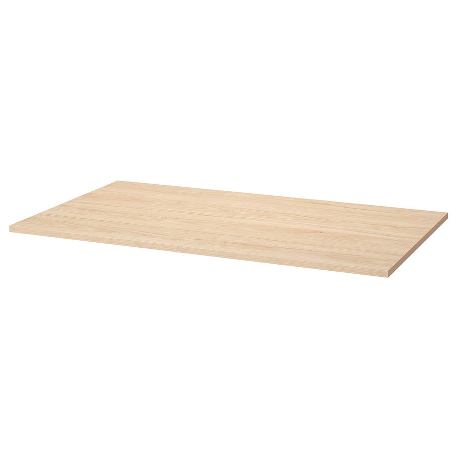 TROTTEN table top, ash effect, 120x70 cm