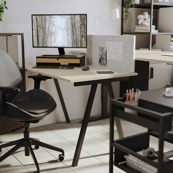 Ikea TROTTEN - Desk, beige/anthracite, 120x70 cm
