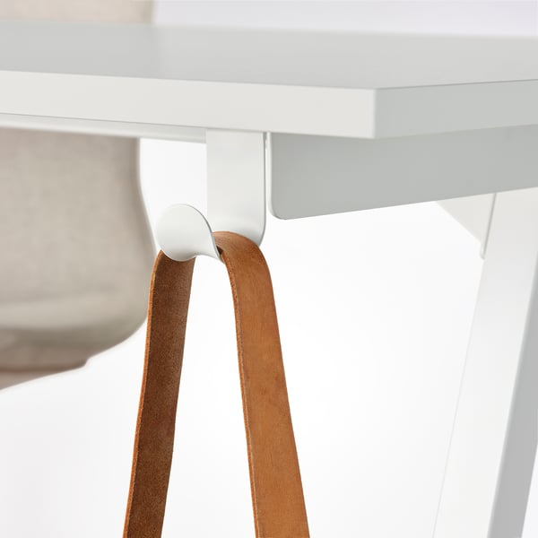 TROTTEN desk, white, 160x80 cm