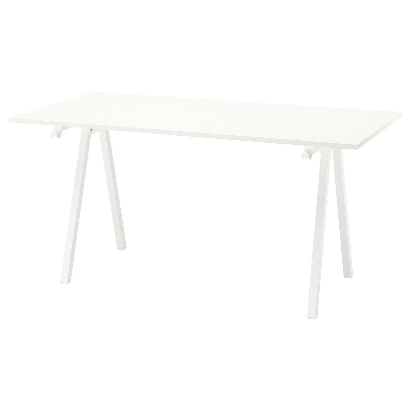 TROTTEN desk, white, 160x80 cm