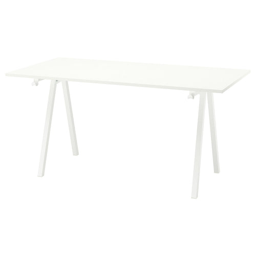 TROTTEN desk, white, 160x80 cm