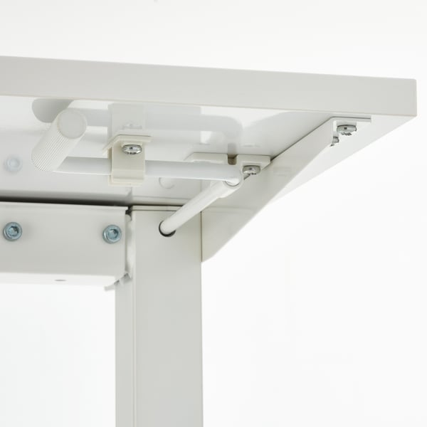 TROTTEN desk sit/stand, white, 120x70 cm