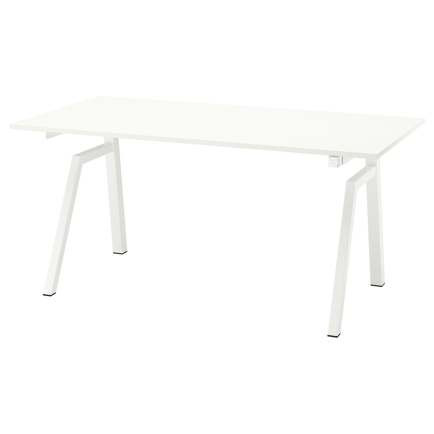TROTTEN desk sit/stand, electric/white, 160x80 cm