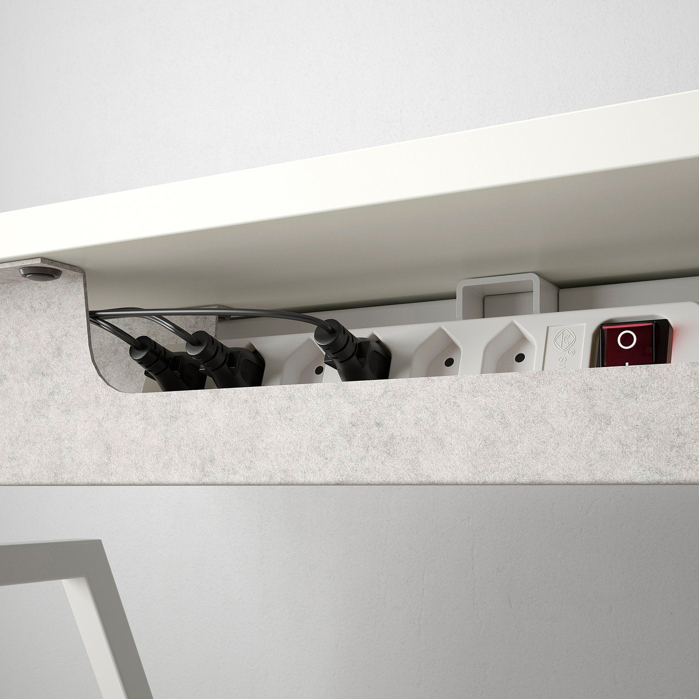 TROTTEN desk sit/stand, electric/white, 160x80 cm