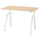 TROTTEN desk sit/stand, electric ash effect/white, 120x70 cm