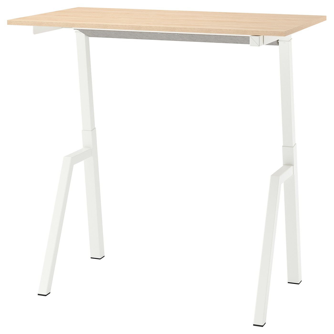 TROTTEN / SMÖRKULL desk and chair, electric ash effect/white dark grey, 120x70 cm