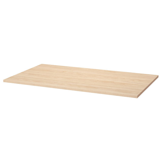 TROTTEN table top, ash effect, 120x70 cm