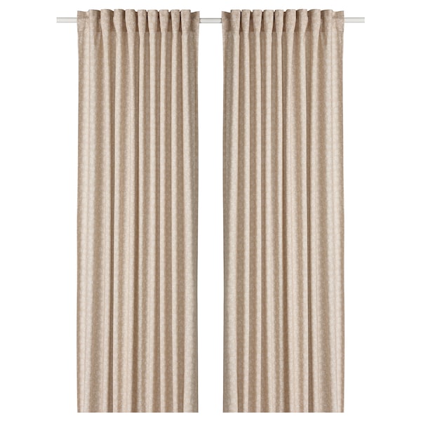 TRYSTÄVMAL - Tent, 2 sheets, beige/white, ,