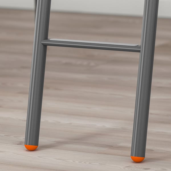 TUFFING loft bed frame, dark grey, 90x200 cm