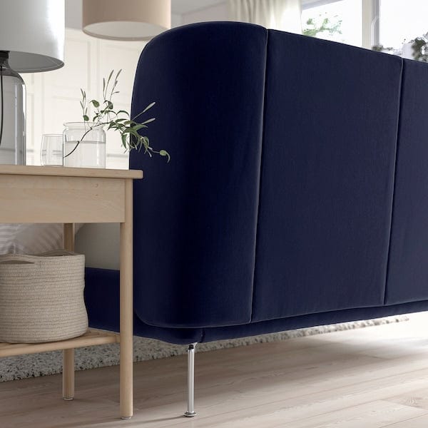 Ikea TUFJORD - Upholstered bed frame, Tallmyra blue-black/Lindbåden,160x200 cm