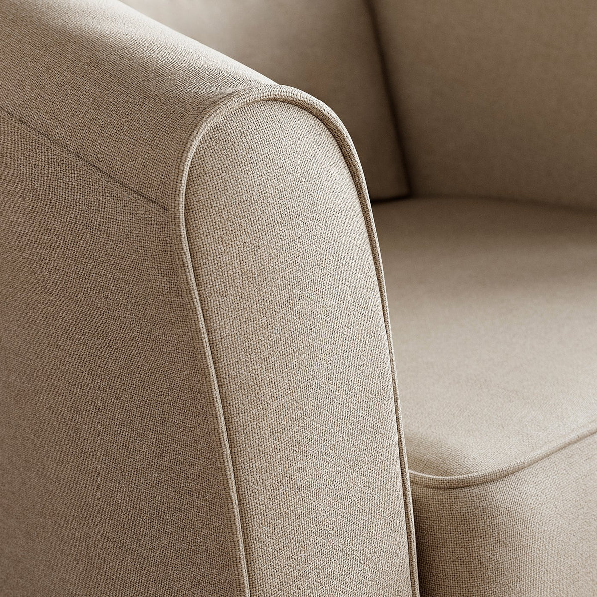 TULLSTA cover for armchair, Naggen beige